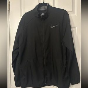 Nike Dri-FIT Team Woven Mens Full Zip Up Black Training Jacket NEVER WORN.